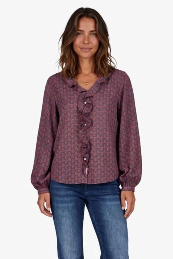 Didi blouse met print meerkleurig