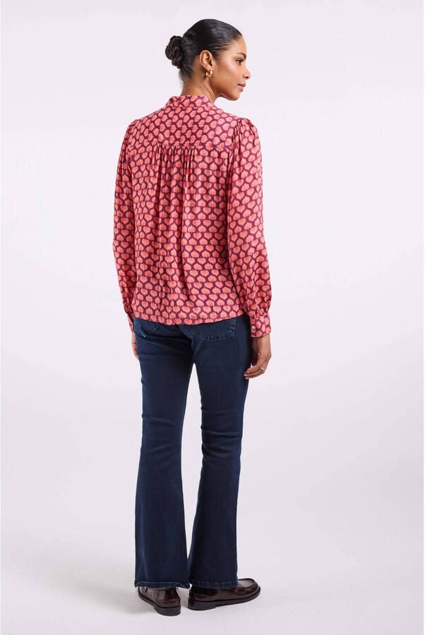 Didi blouse met print roze - Foto 3