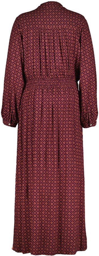 Didi blousejurk met print donkerrood - Foto 3