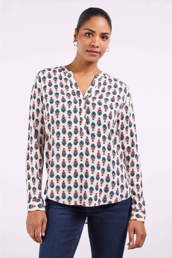 Didi gebloemde blouse wit