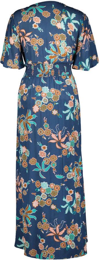 Didi gebloemde maxi jurk blauw - Foto 3