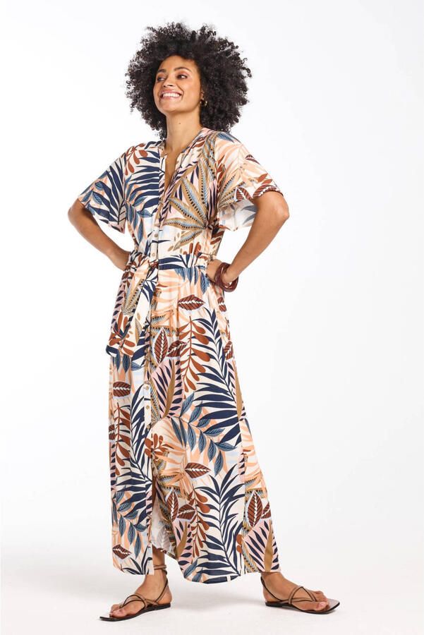 Didi maxi jurk blauw