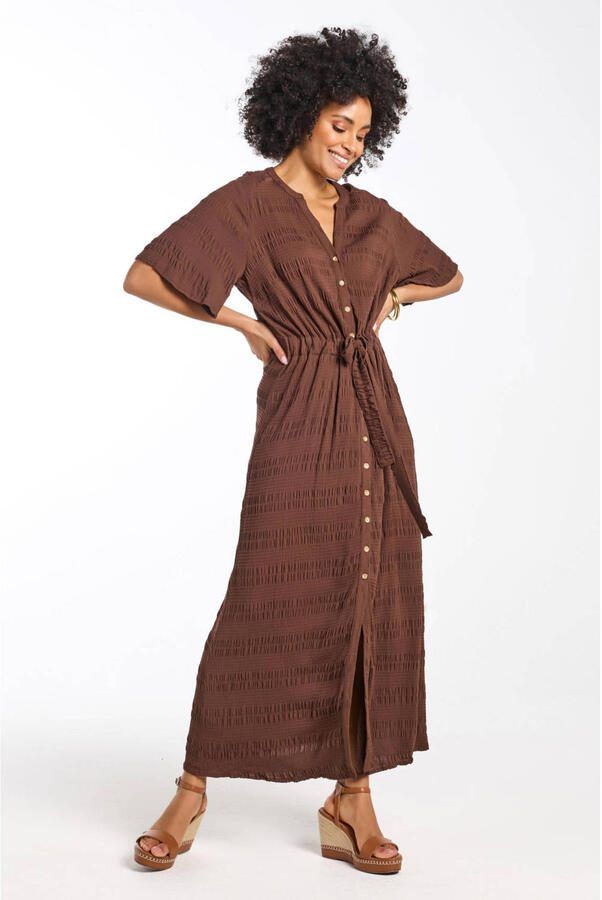 Didi maxi jurk bruin - Foto 2