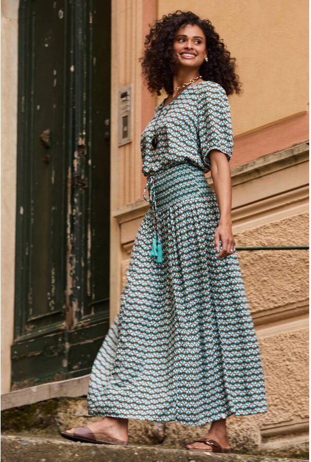 Didi maxi rok blauw - Foto 2