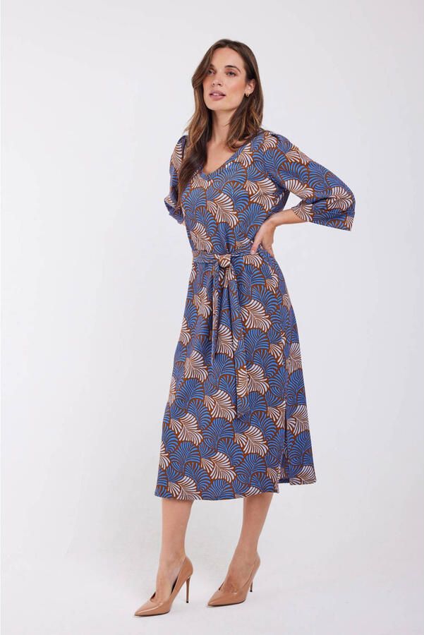 Didi midi jurk blauw - Foto 2