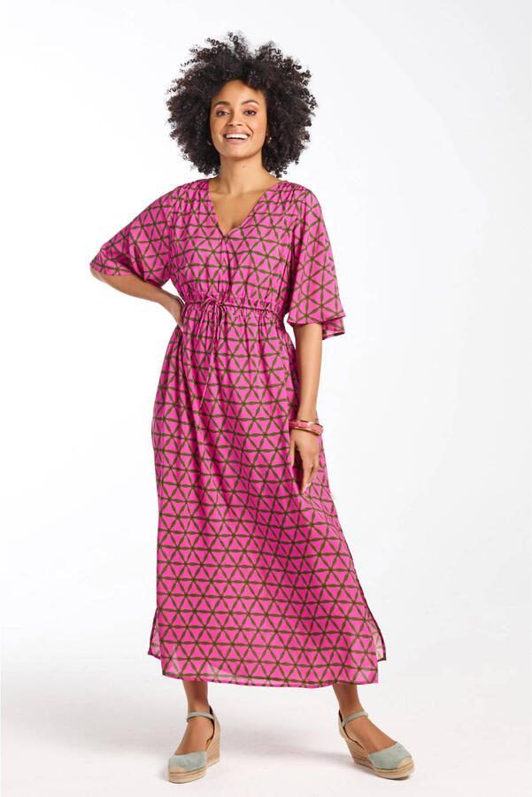 Didi midi jurk roze - Foto 2
