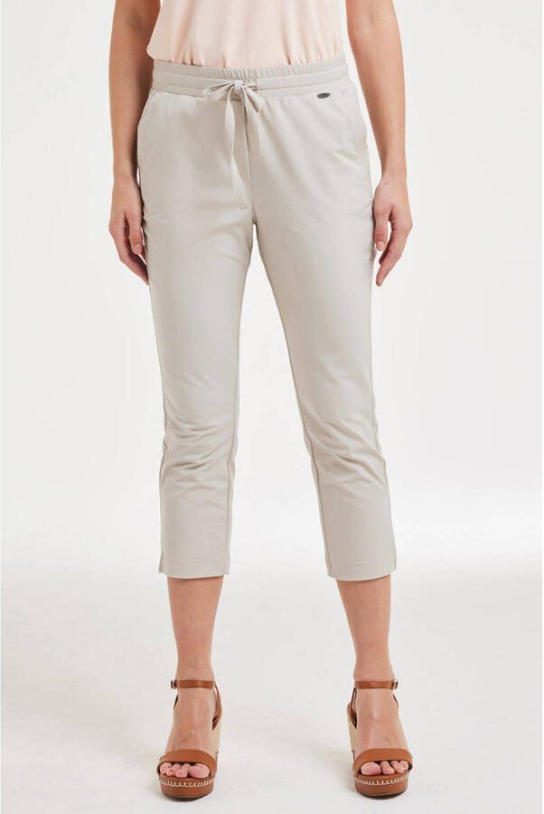 Didi straight regular waist broek ecru