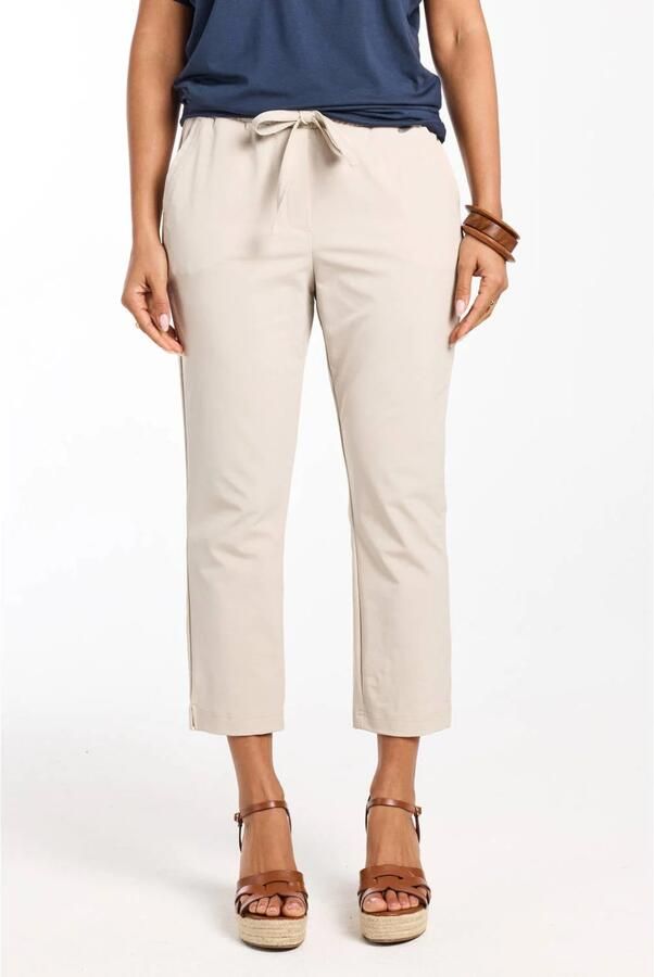 Didi straight regular waist broek ecru - Foto 2