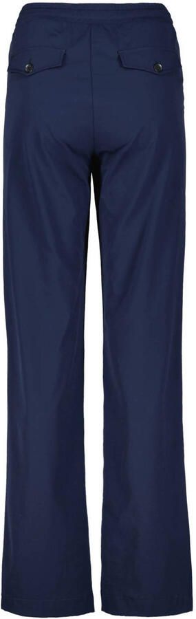 Didi travelstof wide leg high waist gestreepte casual broek donkerblauw - Foto 3