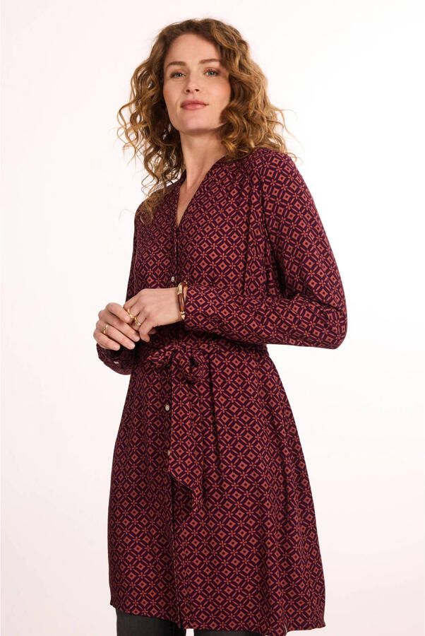 Didi tuniek met print donkerrood - Foto 2