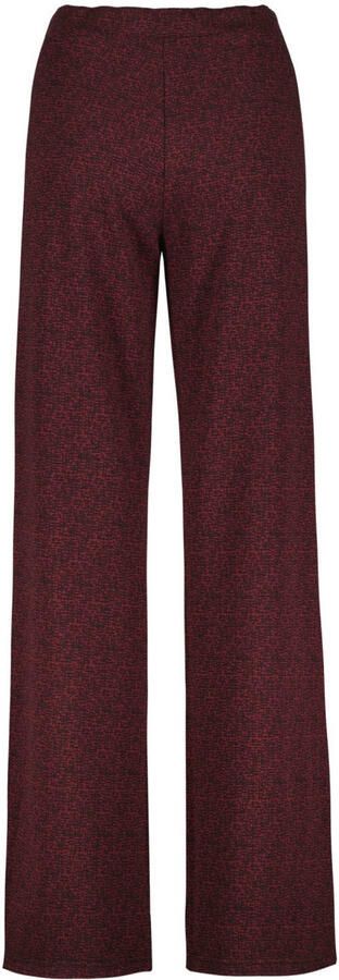 Didi wide leg broek met print donkerrood - Foto 2