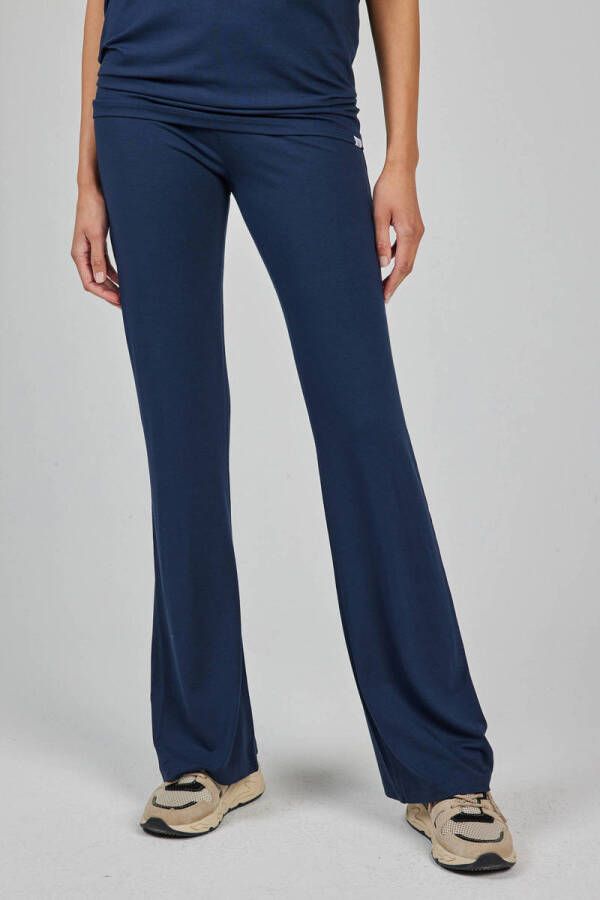 Didi flared regular waist broek donkerblauw