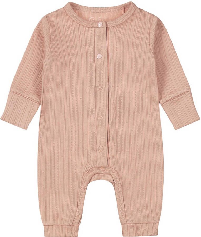 Dirkje baby boxpak roze Meisjes Katoen Ronde hals Effen 62