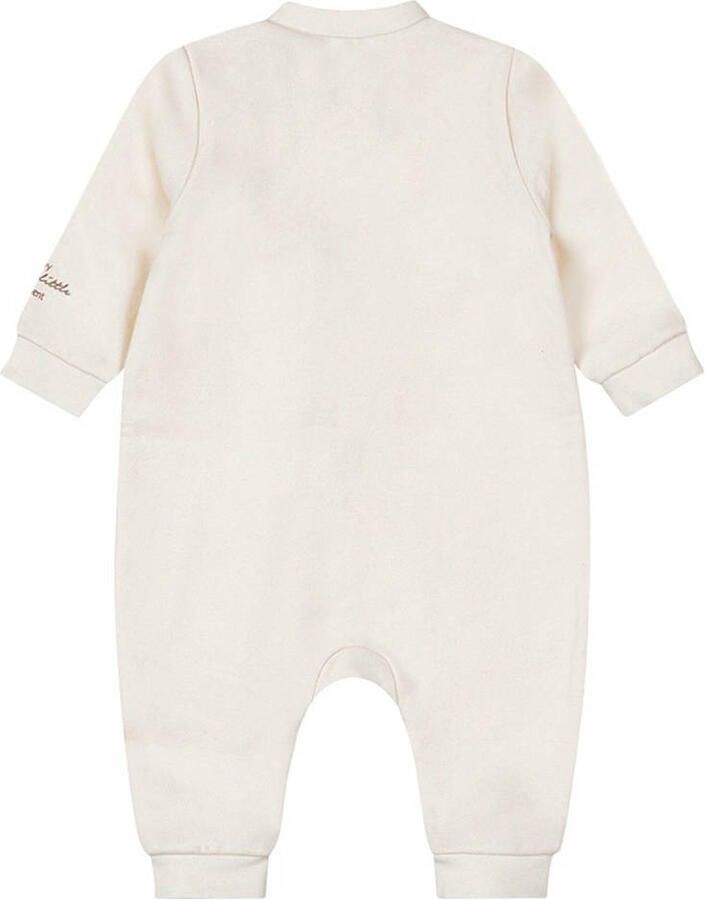 Dirkje baby boxpak wit Sweat Ronde hals Effen 50