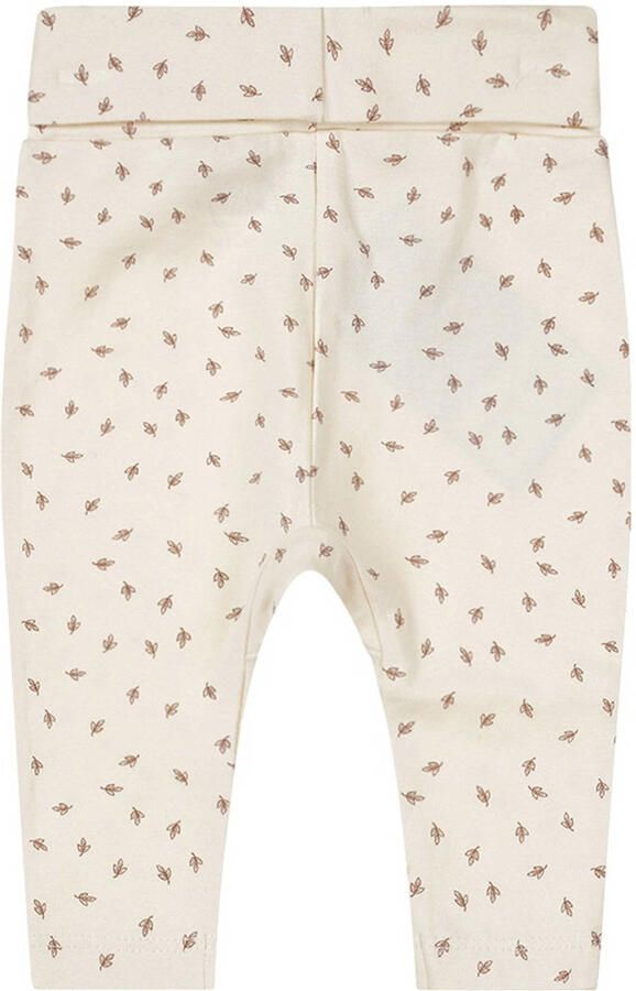Dirkje baby broek met all over print offwhite bruin Ecru Stretchkatoen 50 - Foto 3