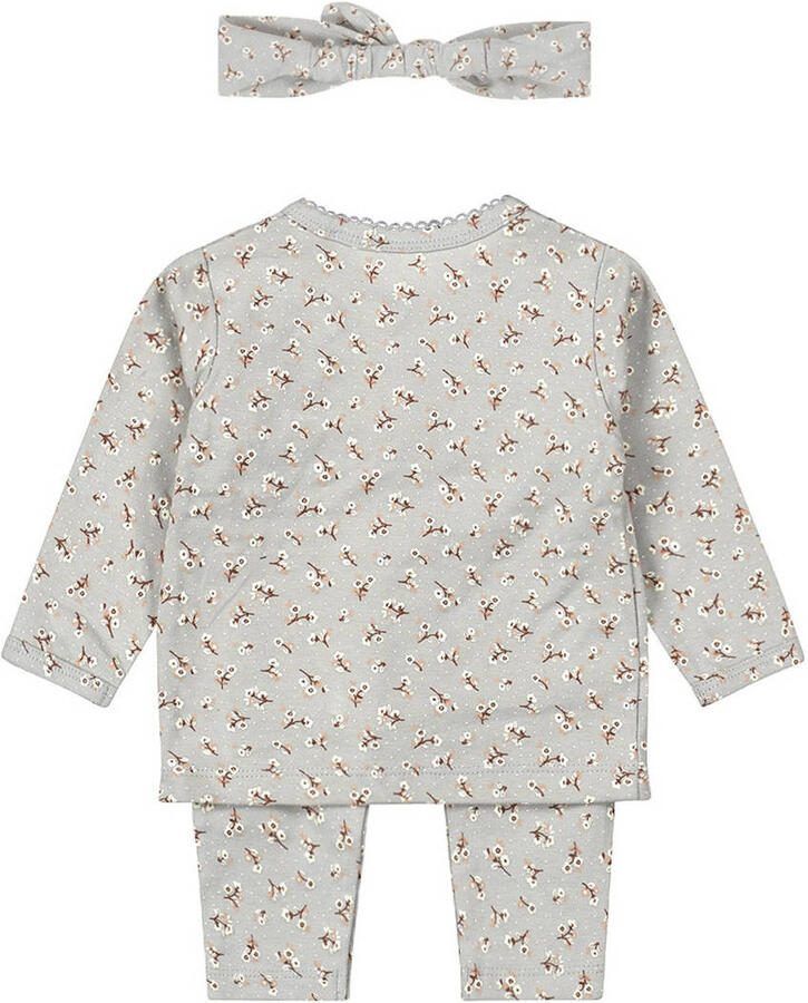Dirkje longsleeve + broek + haarband blauw Shirt + broek Meisjes Stretchkatoen V-hals 50 - Foto 3