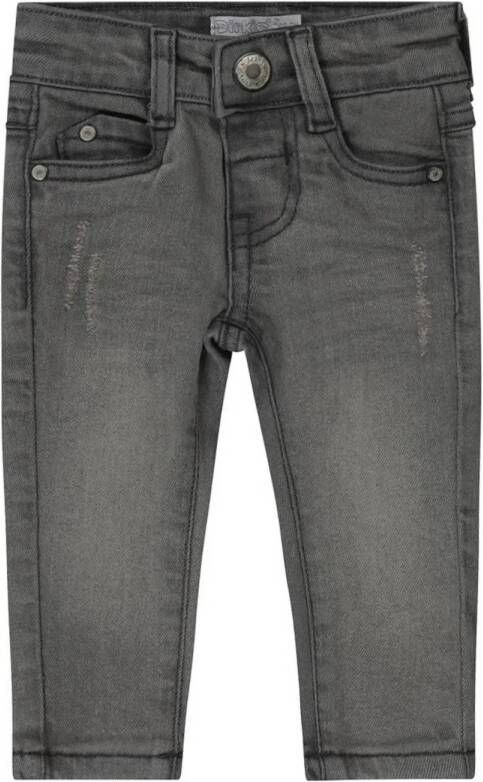 Dirkje skinny jeans grey denim Grijs Jongens Stretchdenim Effen 62