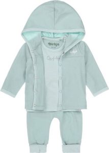 Dirkje vest + longsleeve + broek mintgroen