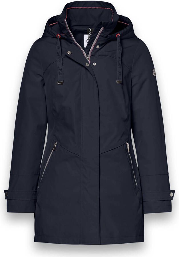 District gewatteerde jas marineblauw