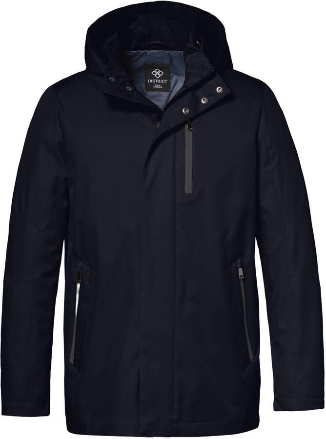 District parka donkerblauw