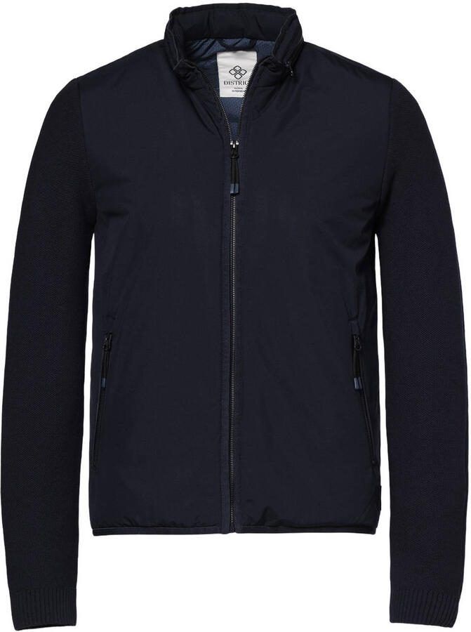 District softshell jas donkerblauw