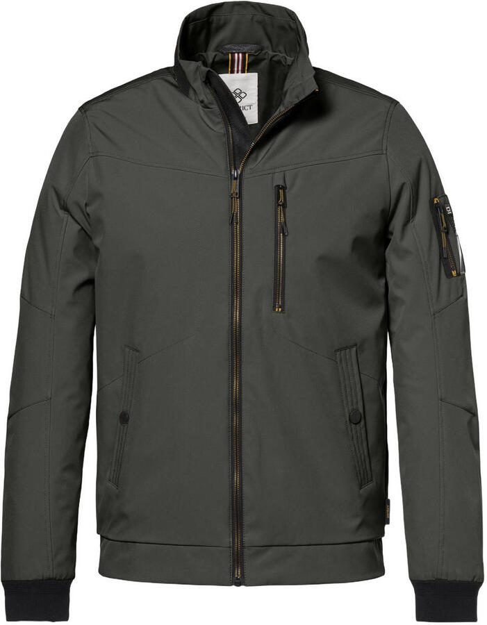 District softshell jas donkergroen
