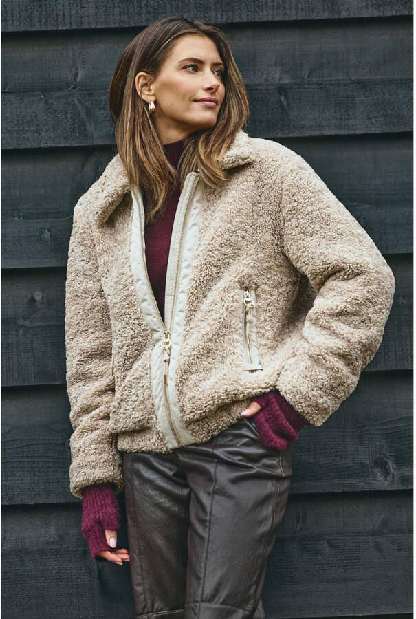 District teddy jas beige