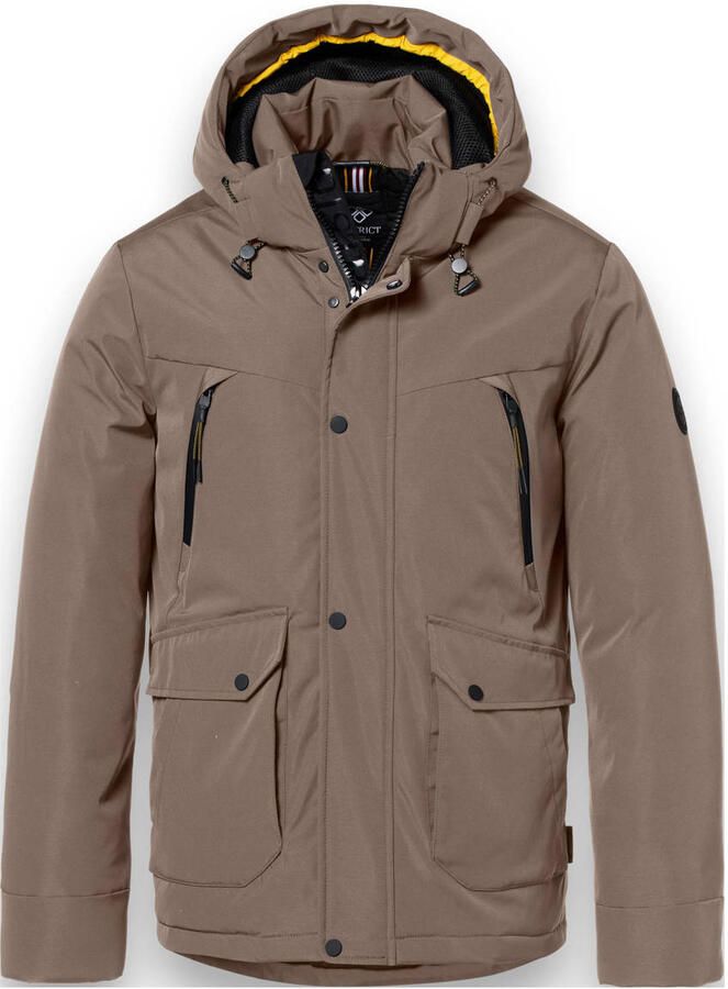 District winterjas taupe