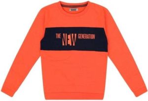 DJ Dutchjeans sweater met printopdruk oranje zwart