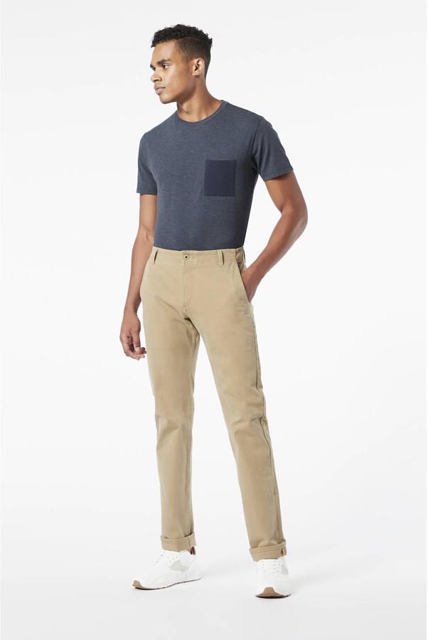 Dockers Beige Slim Broek 4 Zakken Rits Beige Heren - Foto 3