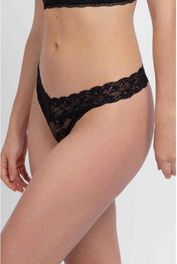 Dorina String van kant model 'LANA LACE' in een set van 3 stuks - Foto 2