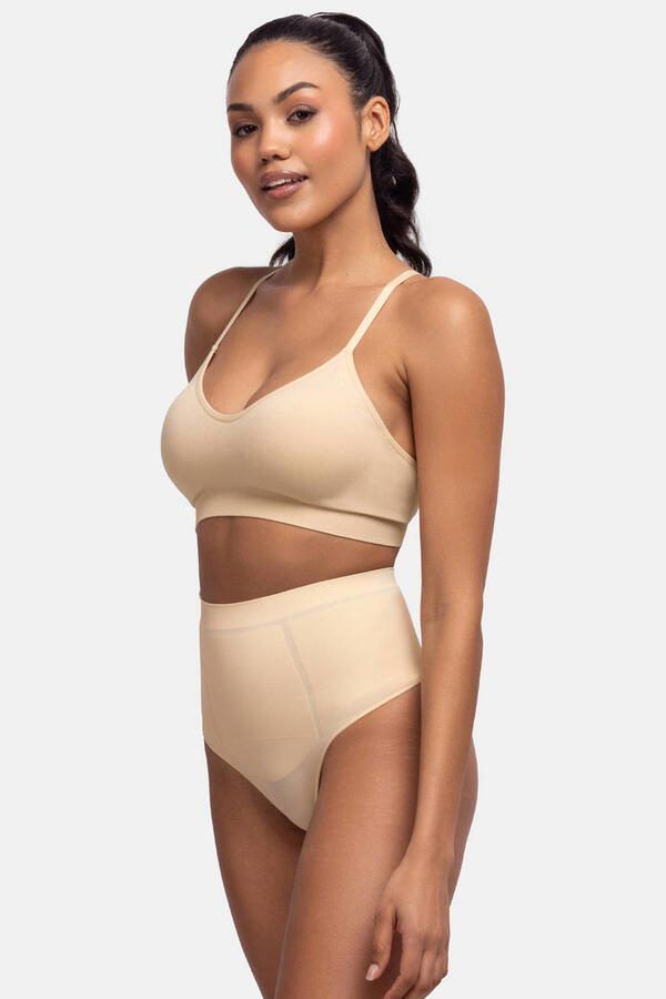 Dorina high waist corrigerende string Absolute Sculpt beige - Foto 2