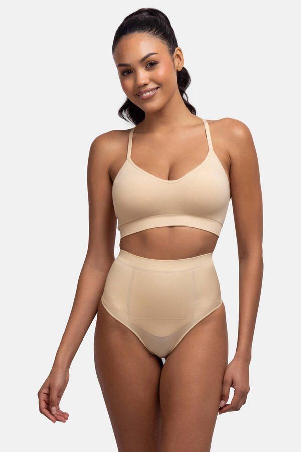 Dorina high waist corrigerende string Absolute Sculpt beige - Foto 3