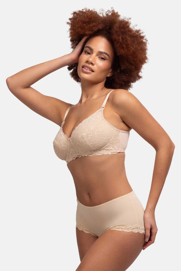 Dorina niet-voorgevormde voedingsbh Valeria beige