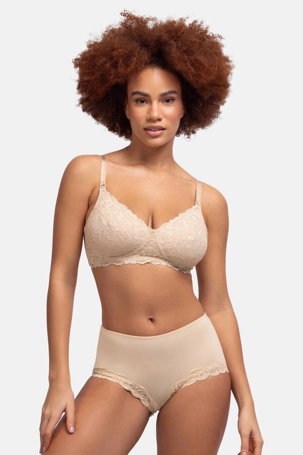 Dorina niet-voorgevormde voedingsbh Valeria beige - Foto 3