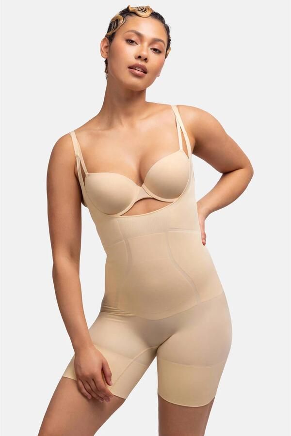 Dorina open bust corrigerende bodysuit Absolute Sculpt beige - Foto 3