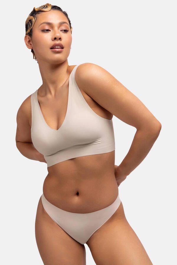 Dorina seamless voorgevormde bh top Airlite beige