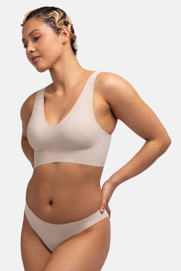 Dorina seamless voorgevormde bh top Airlite beige - Foto 2