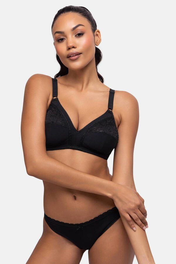 Dorina slip Naomi (set van 3) zwart