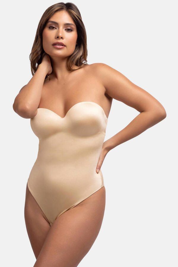 Dorina strapless corrigerende stringbody Sublime Sculpt beige - Foto 3