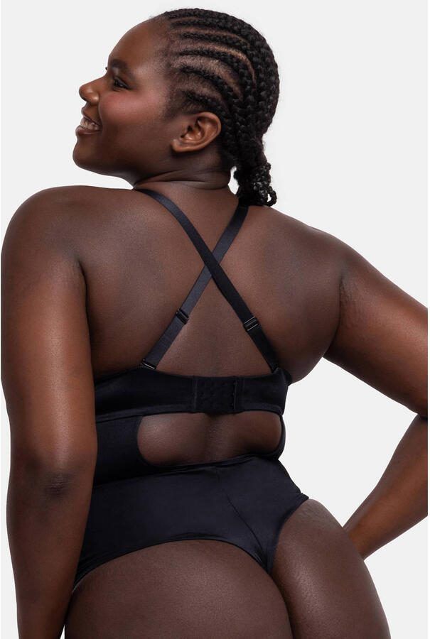 Dorina strapless corrigerende stringbody Sublime Sculpt zwart