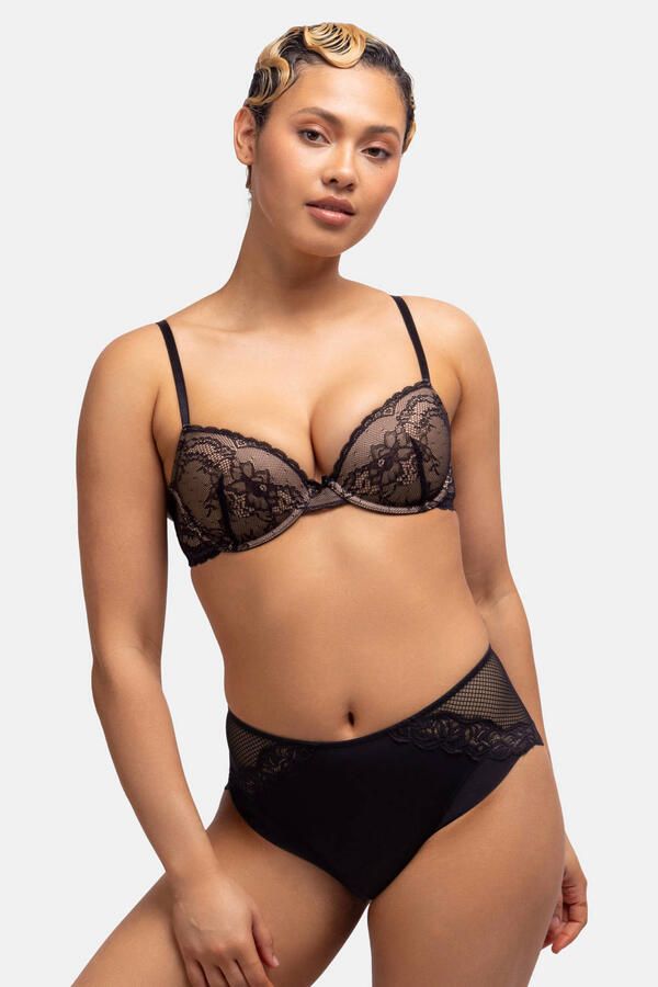 Dorina voorgevormde beugelbh Chloe (set van 2) beige zwart - Foto 3