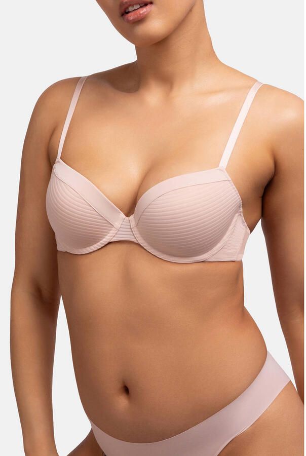 Dorina voorgevormde beugelbh Louise (set van 2) roze ecru