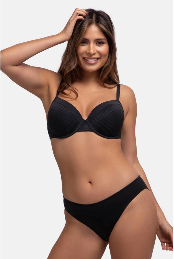 Dorina voorgevormde beugelbh Louise (set van 2) zwart beige