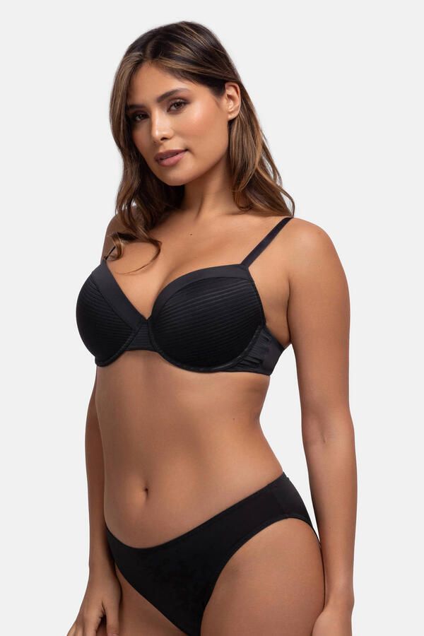 Dorina voorgevormde beugelbh Louise (set van 2) zwart beige - Foto 2