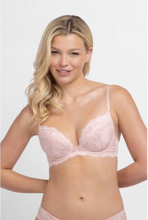 Dorina voorgevormde beugelbh Perfect Lace lichtroze