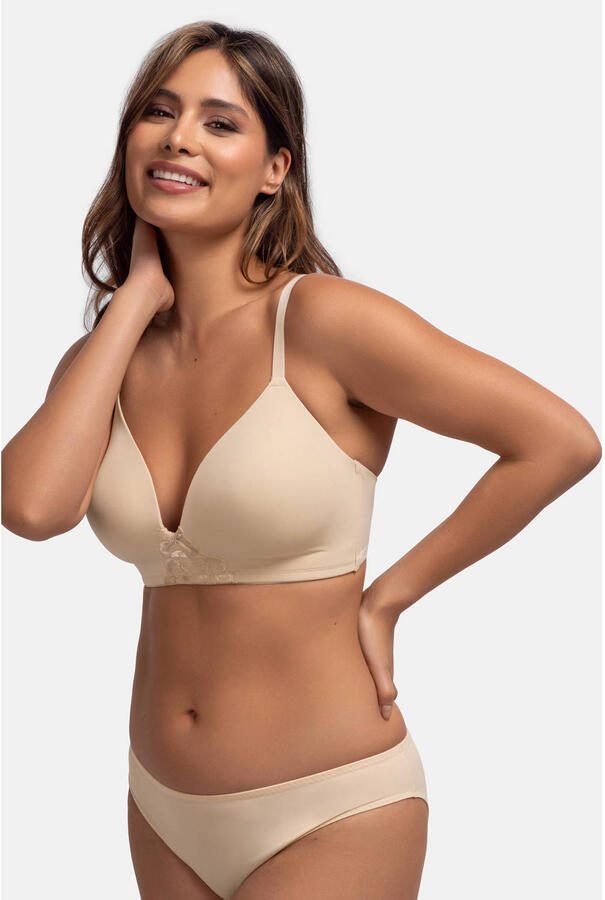 Dorina voorgevormde bh zonder beugel Michelle beige