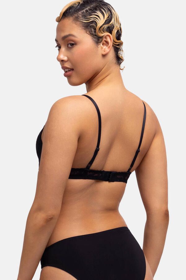 Dorina voorgevormde push-up bh Sonia (set van 2) zwart wit