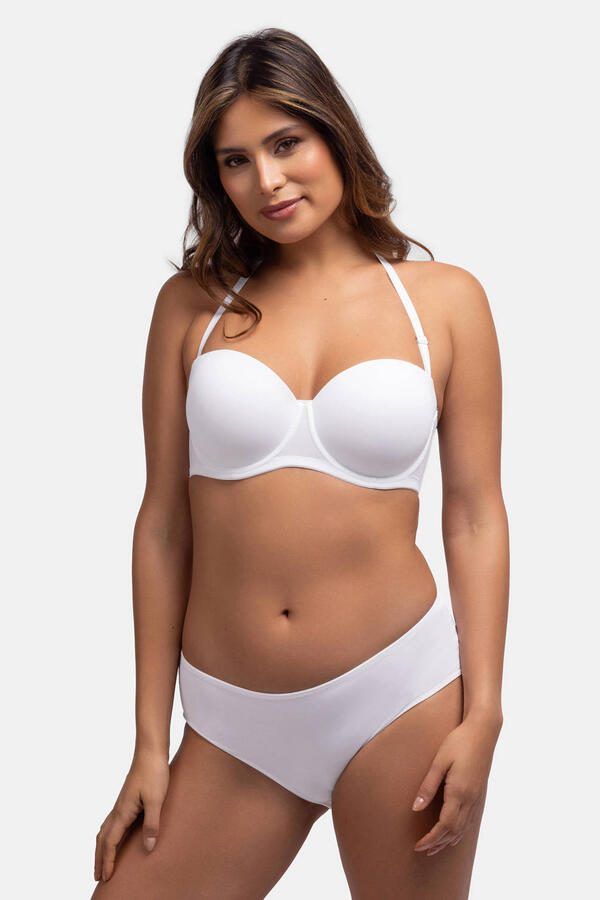 Dorina voorgevormde strapless balconette bh Michelle wit - Foto 3