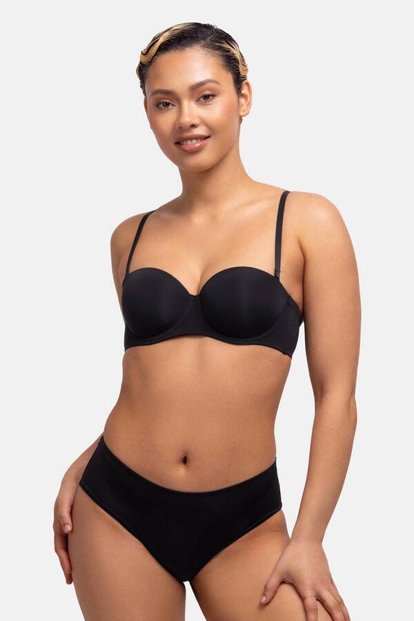 Dorina voorgevormde strapless balconette bh Michelle zwart